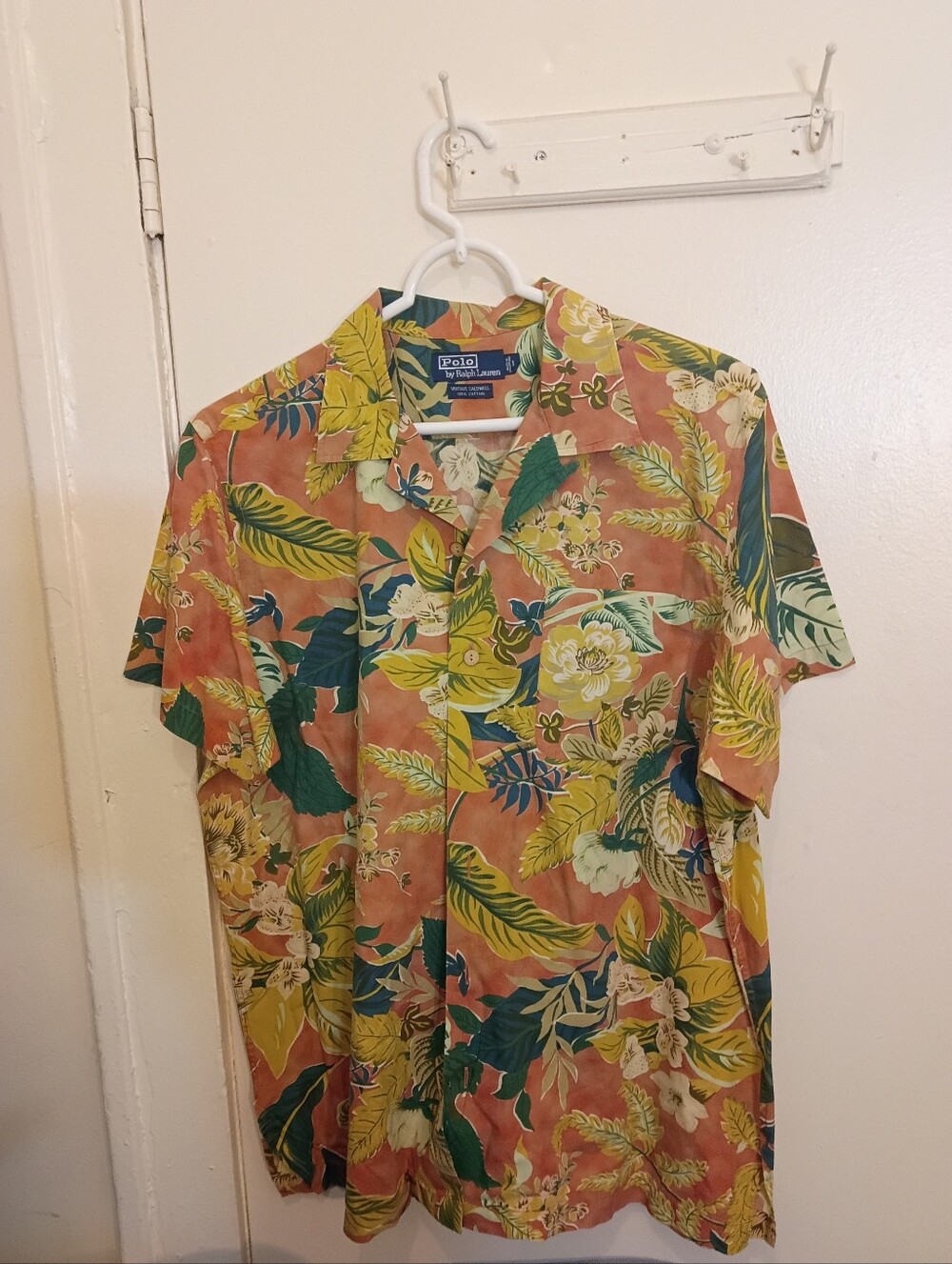 Polo by Ralph Lauren Caldwell Hawaiian Shirt Size Large Vintage